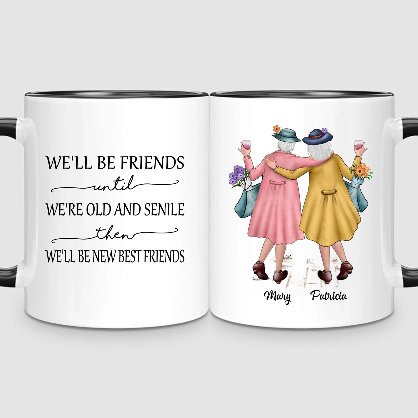 2 Timeless Friends | Personalised Mug