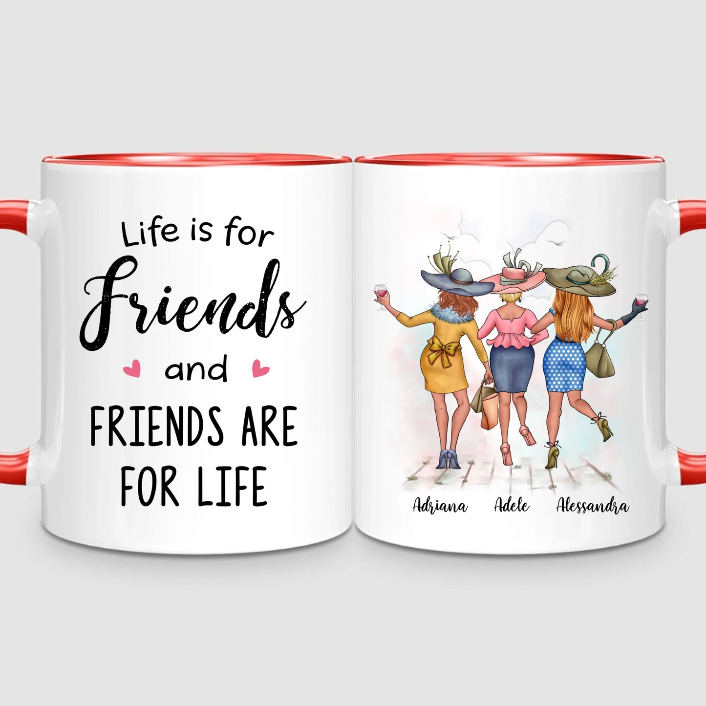 3 Chic Besties | Personalised Mug