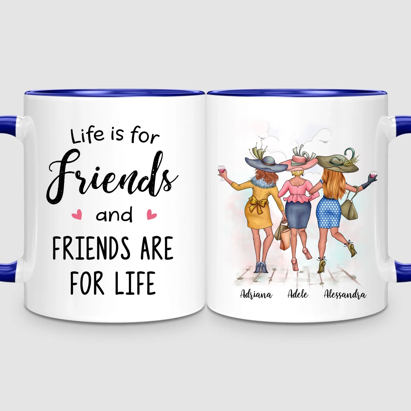 3 Chic Besties | Personalised Mug