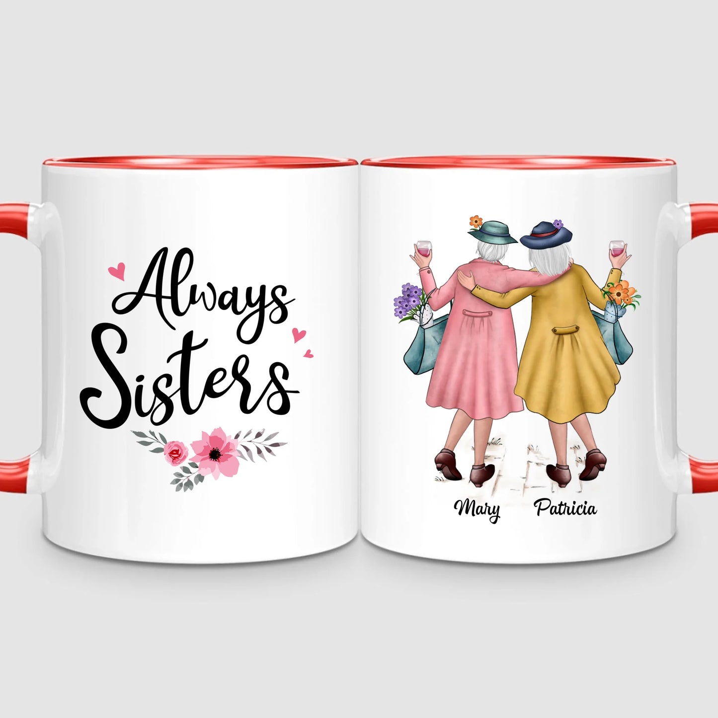 2 Timeless Sisters | Personalised Mug