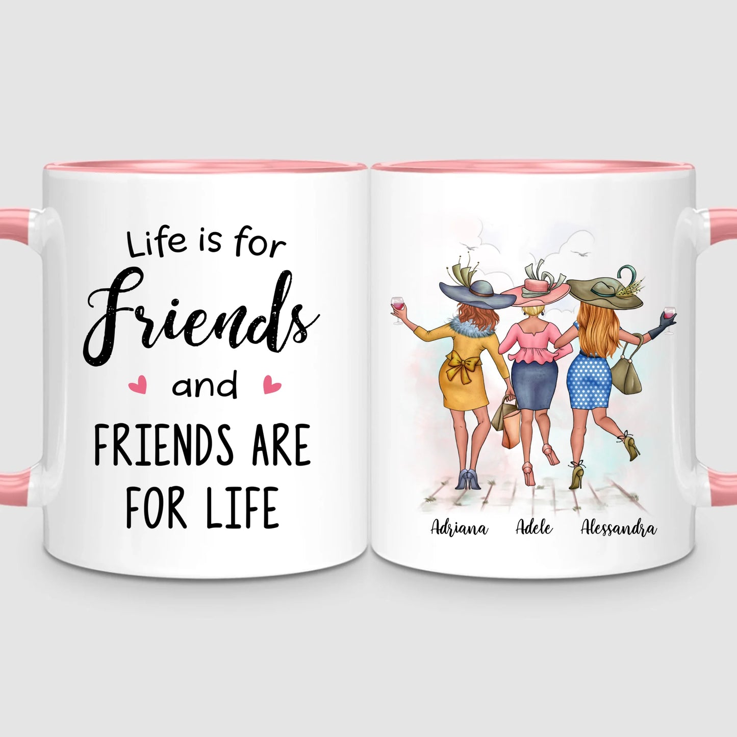 3 Chic Besties | Personalised Mug