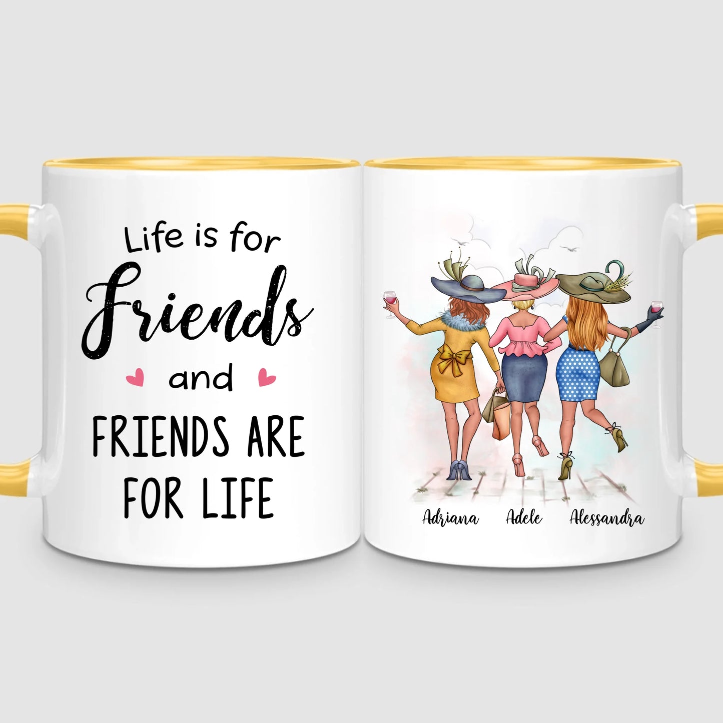 3 Chic Besties | Personalised Mug