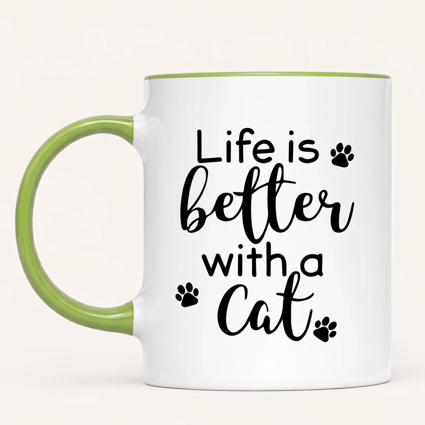 Personalised Cat Mug | Life Is Better with a cat