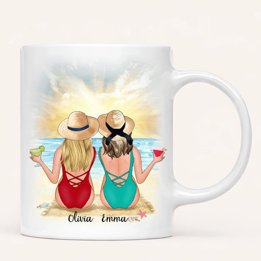 Personalised Beach Mug | To the Beach & Back