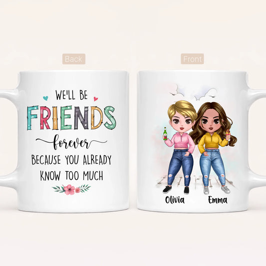 Personalised Best Friends Mug | Up to 7