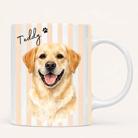 Personalised Dog Portrait Mug | Photo to Watercolour