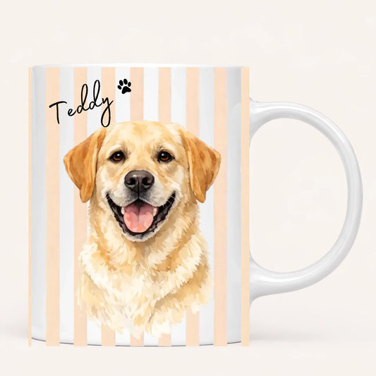 Personalised Dog Portrait Mug | Photo to Watercolour
