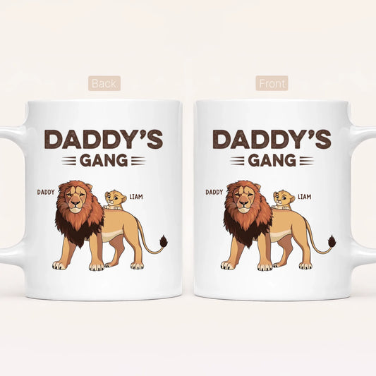 Personalised Daddy's Lion Gang Mug