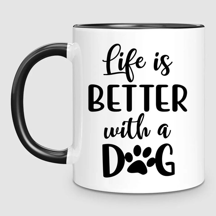 Girl & Up to 4 Dogs | Personalised Mug