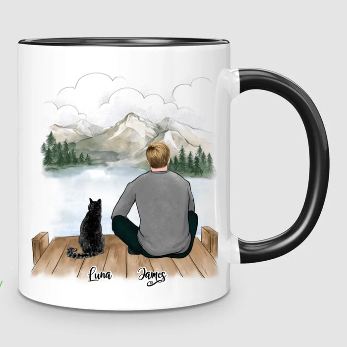 Man & Cats | Personalised Mug