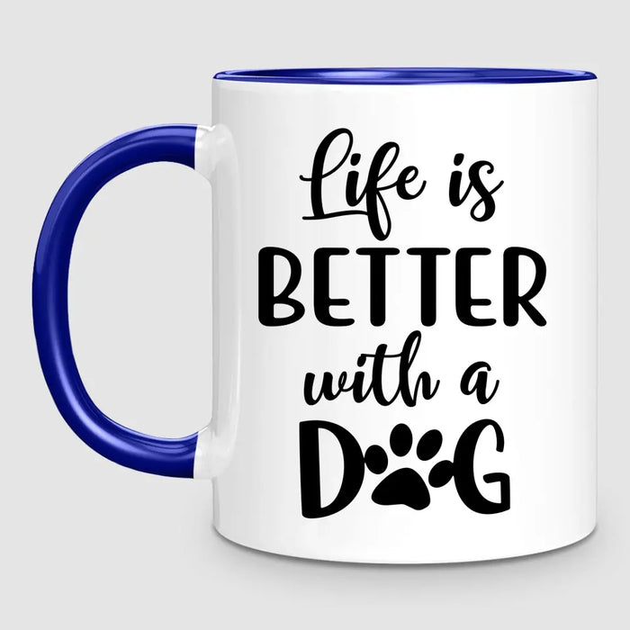 Girl & Up to 4 Dogs | Personalised Mug