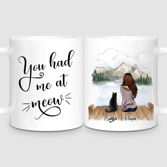 Girl & Cats | Personalised Mug