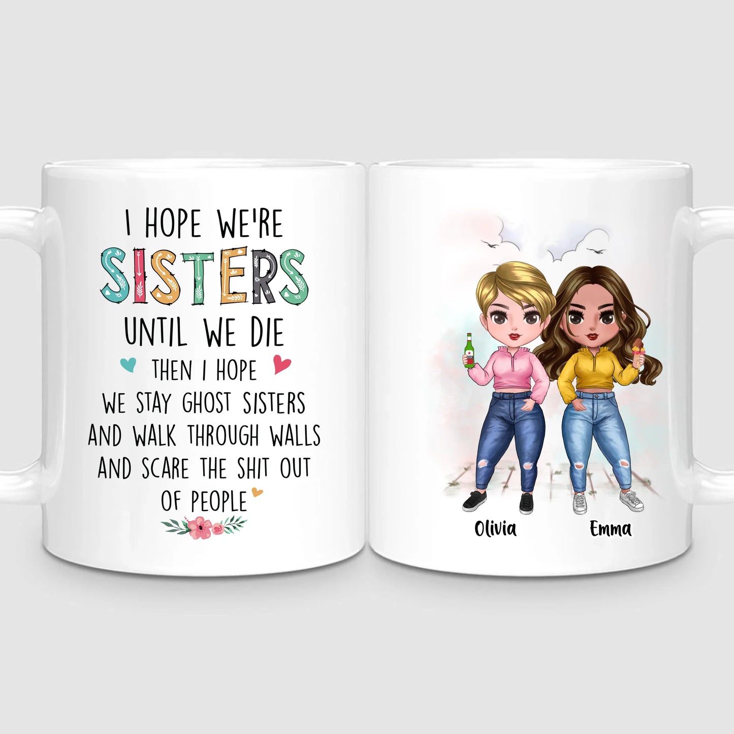 Up to 7 Sisters | Personalised Mug