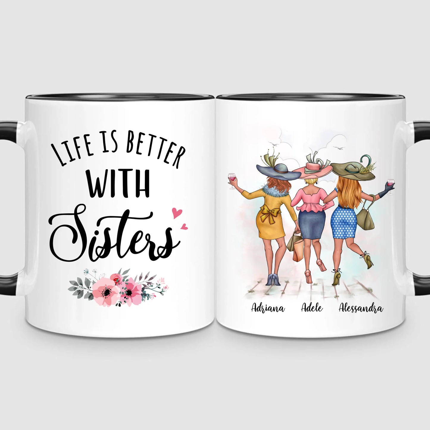 3 Chic Sisters | Personalised Mug