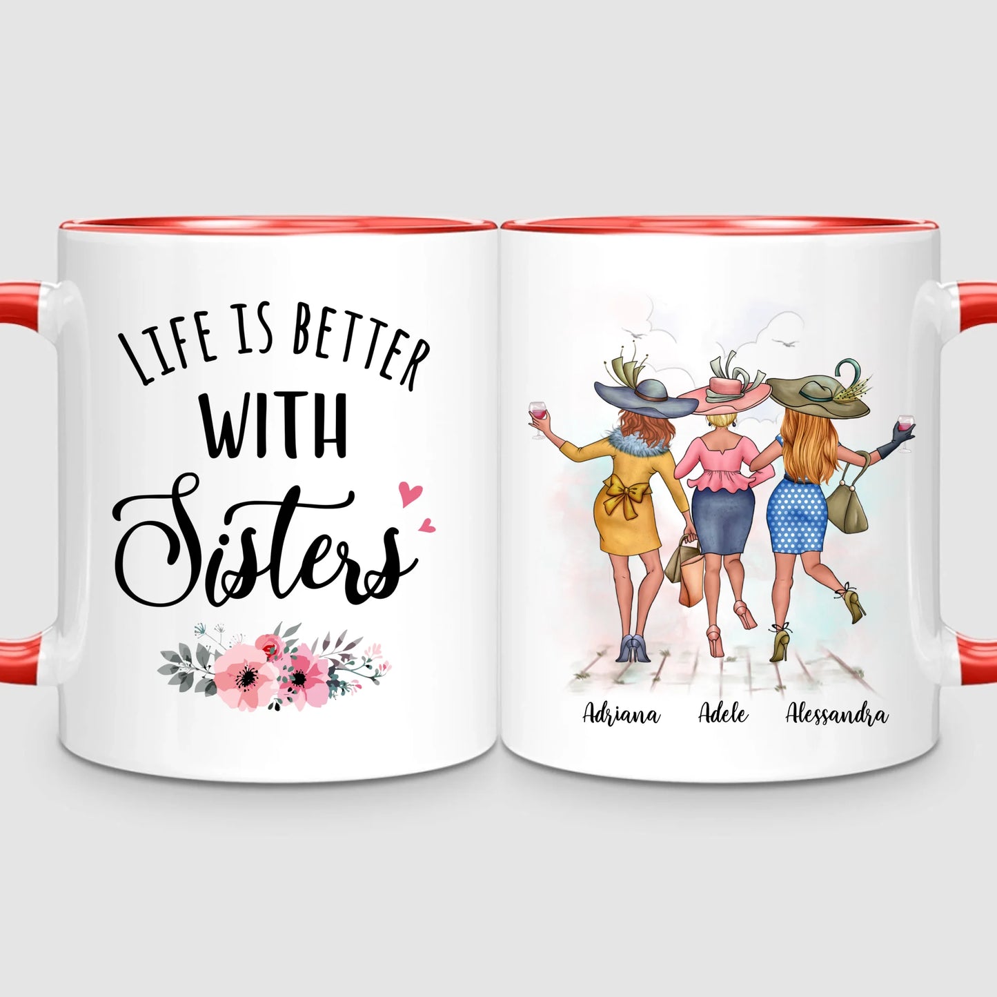3 Chic Sisters | Personalised Mug