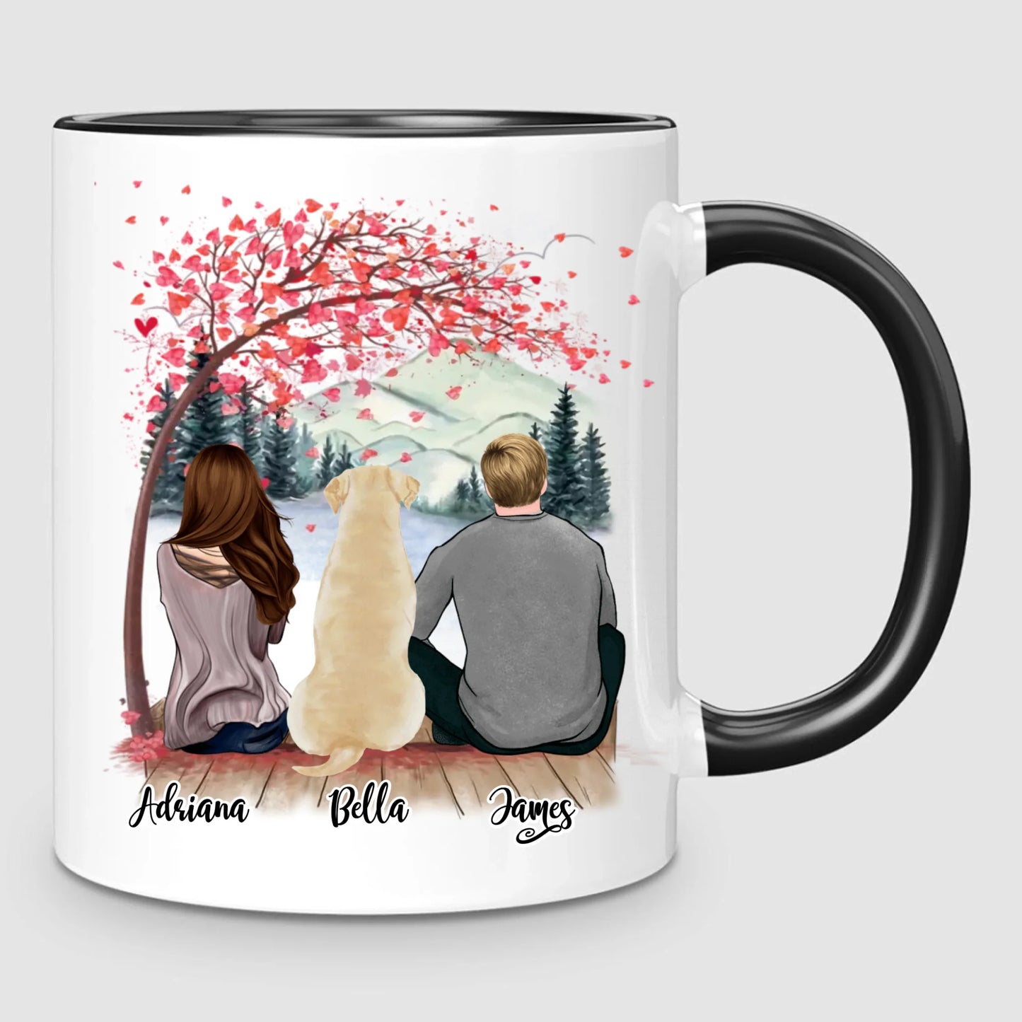 Couple & Dog | Personalised Mug