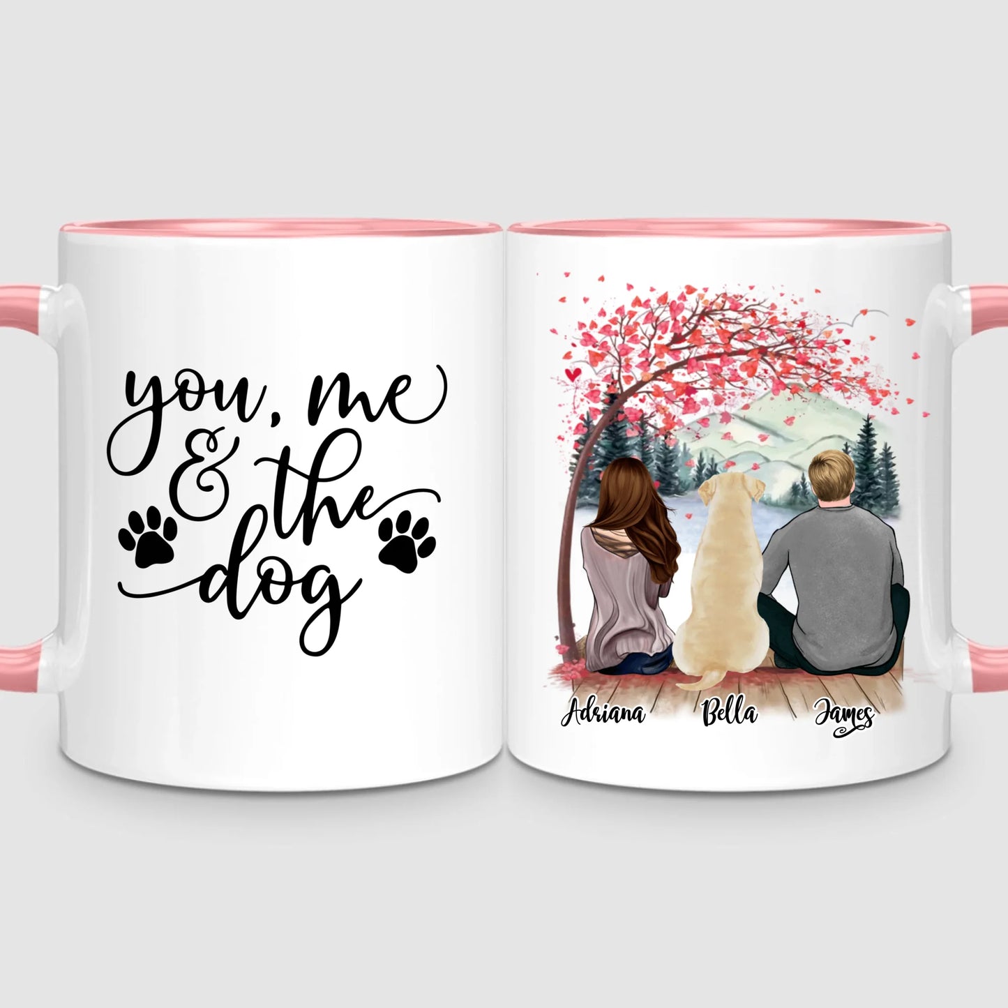 Couple & Dog | Personalised Mug