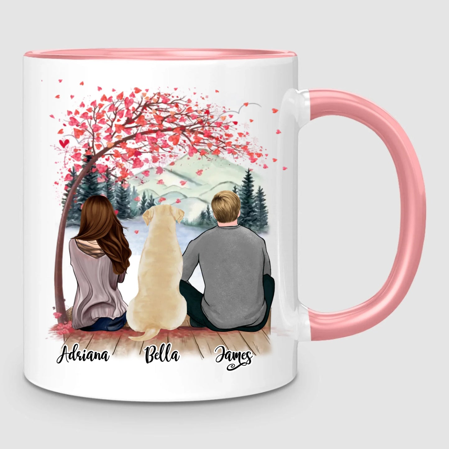 Couple & Dog | Personalised Mug