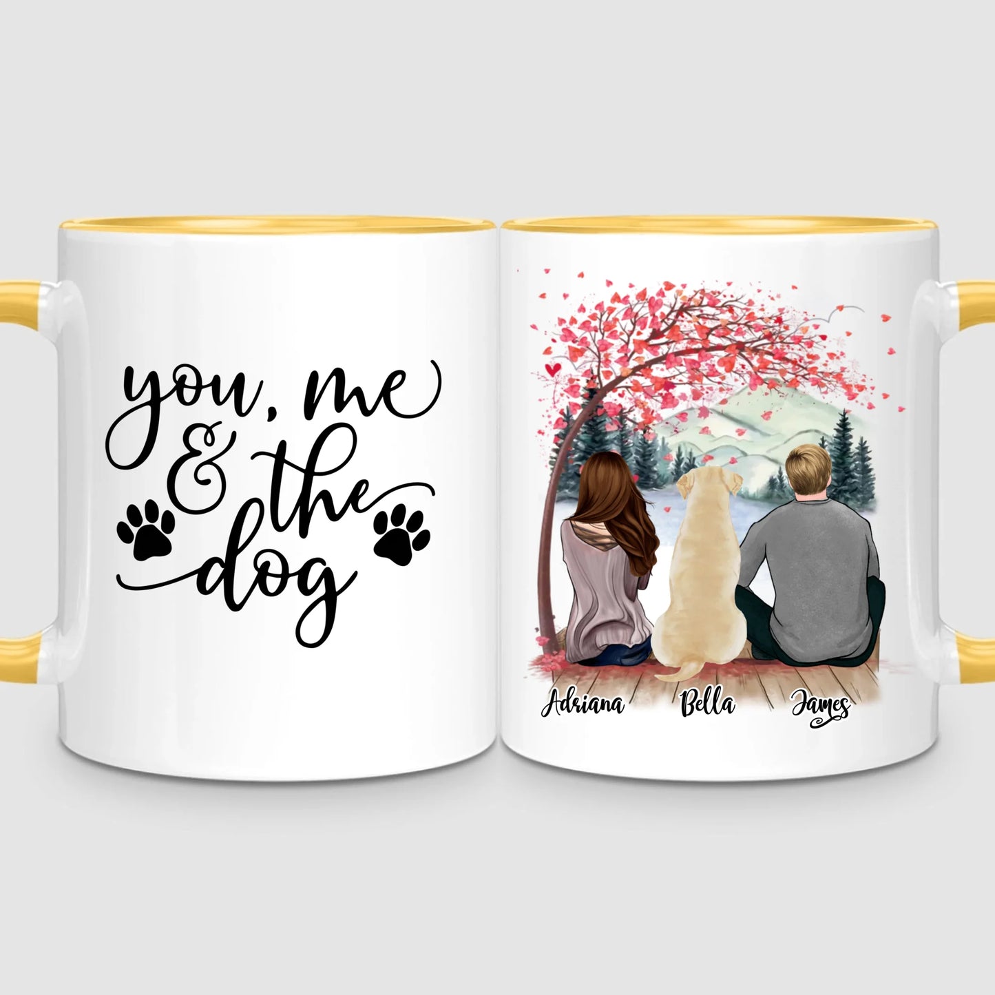 Couple & Dog | Personalised Mug