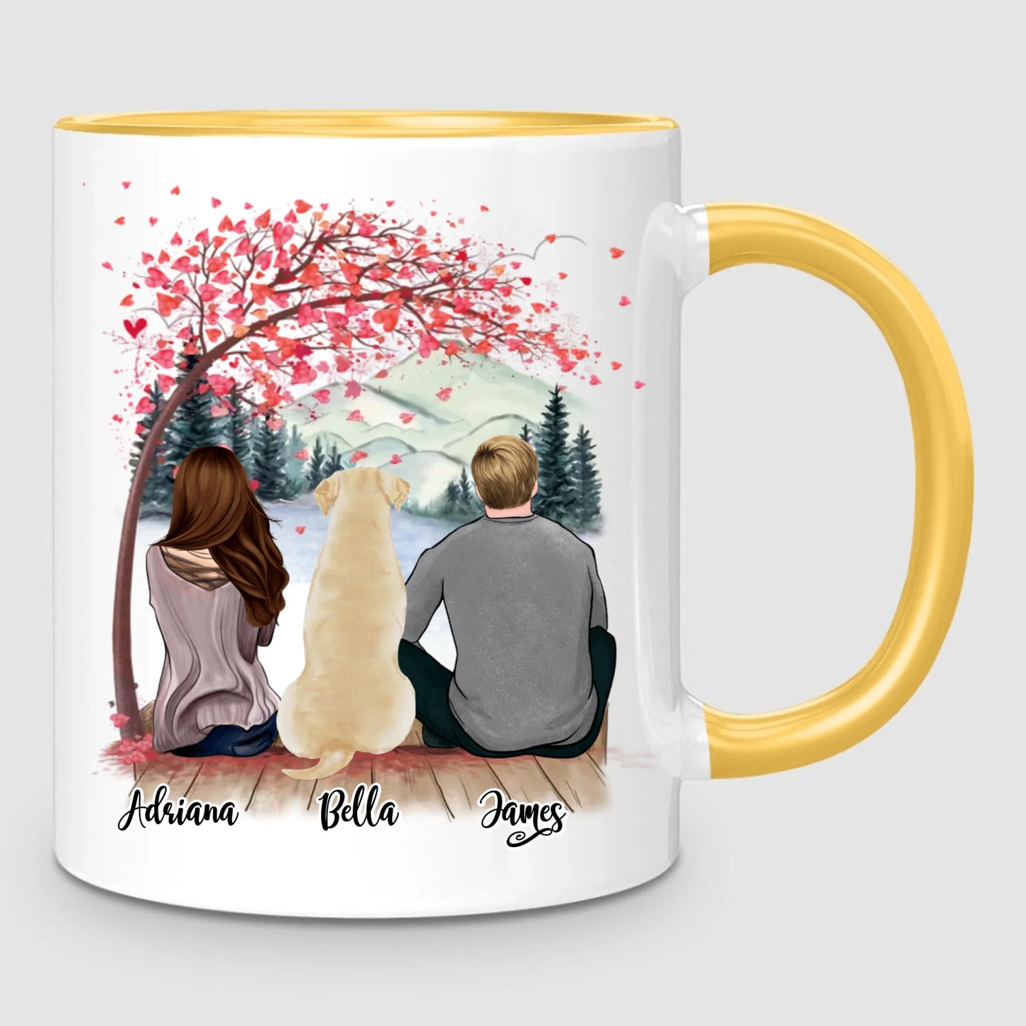 Couple & Dog | Personalised Mug