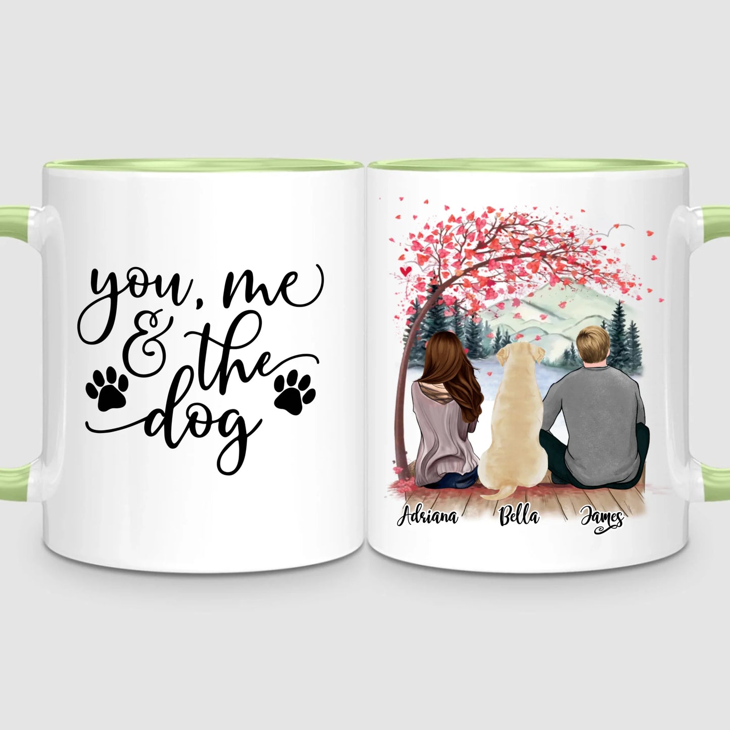 Couple & Dog | Personalised Mug
