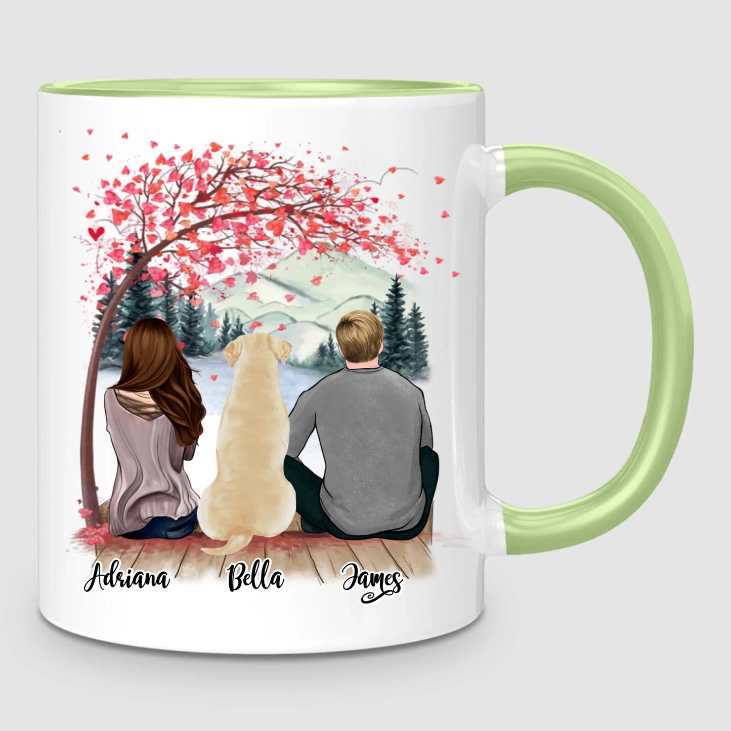 Couple & Dog | Personalised Mug