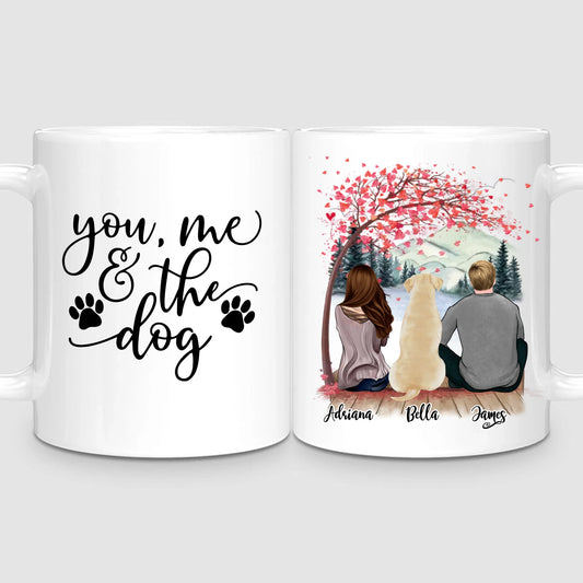 Couple & Dog | Personalised Mug