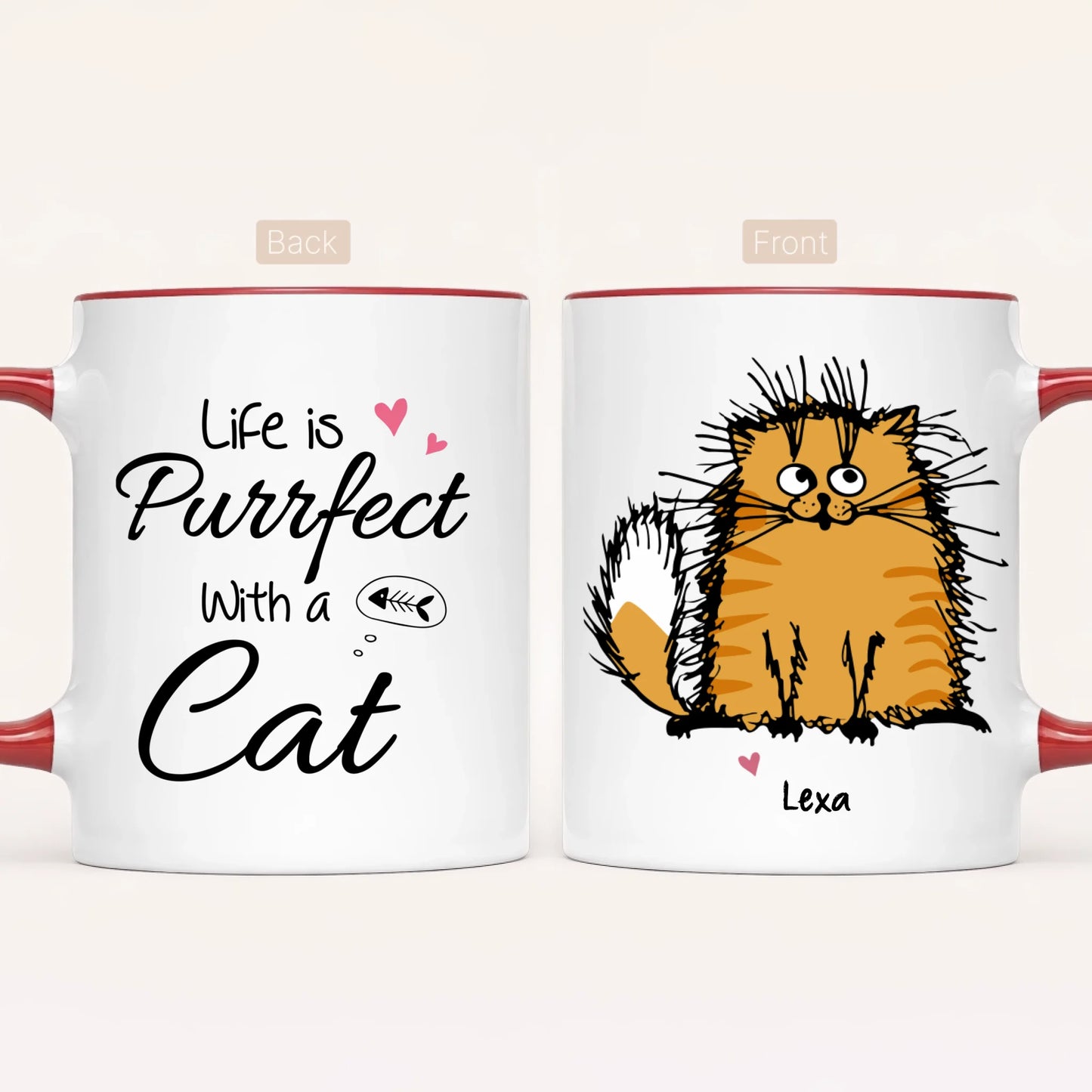 Personalised Cat Mug | Up to 7 Cats