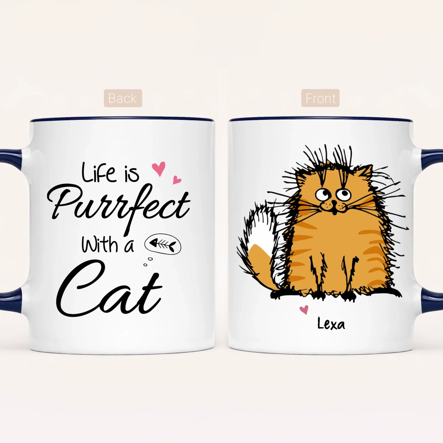 Personalised Cat Mug | Up to 7 Cats