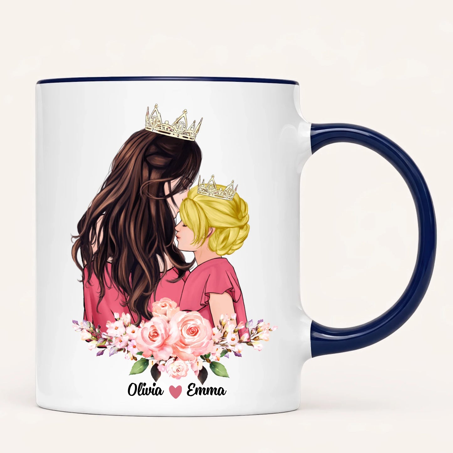 Personalised Mum Mug | Queen & Princess