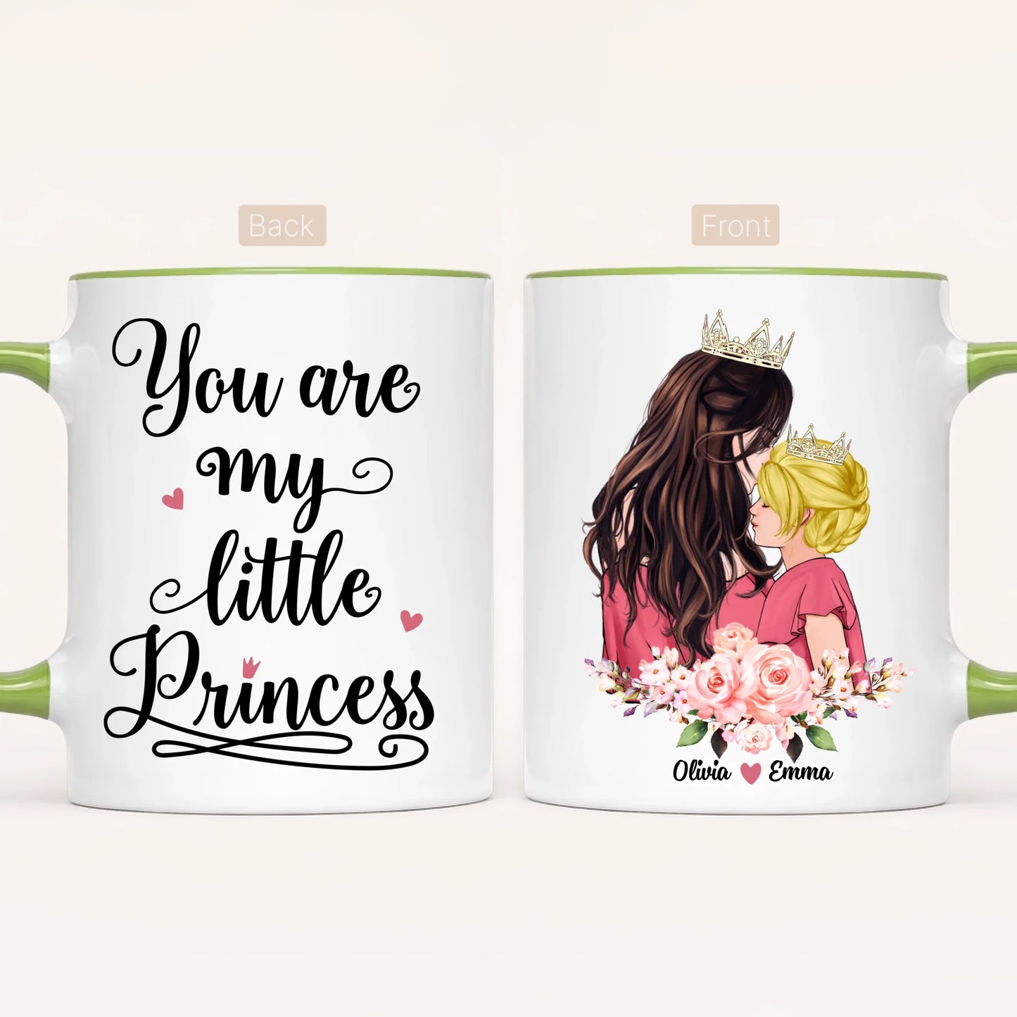 Personalised Mum Mug | Queen & Princess