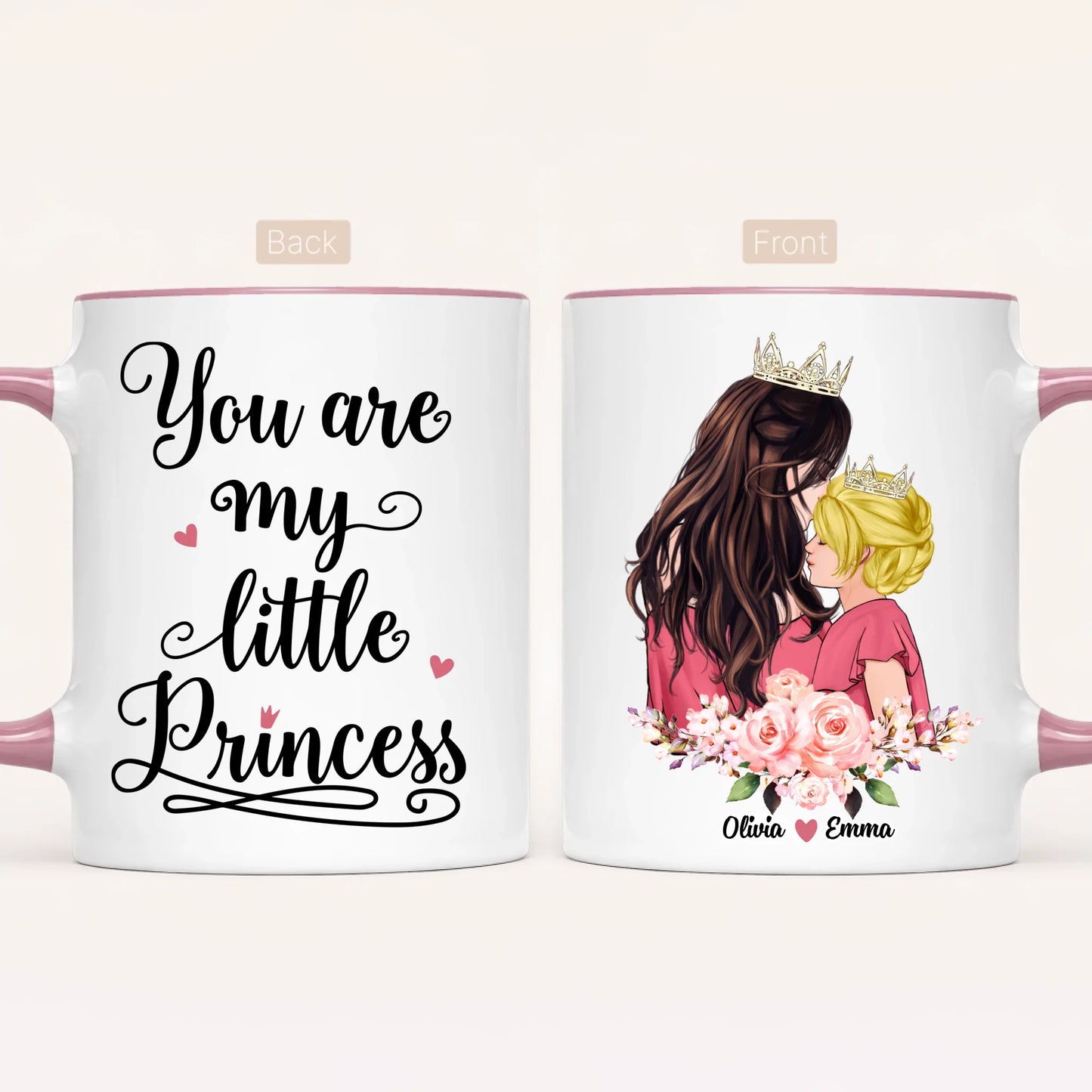 Personalised Mum Mug | Queen & Princess