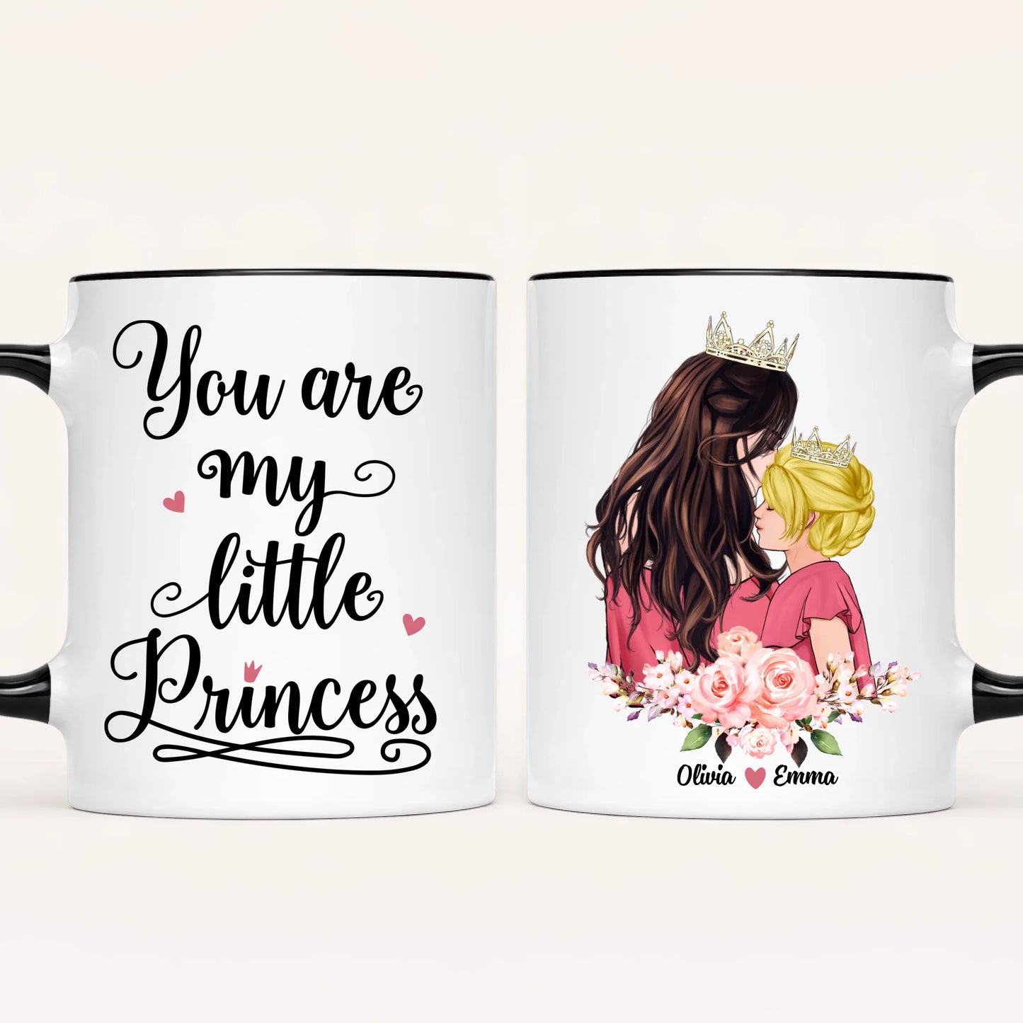 Personalised Mum Mug | Queen & Princess