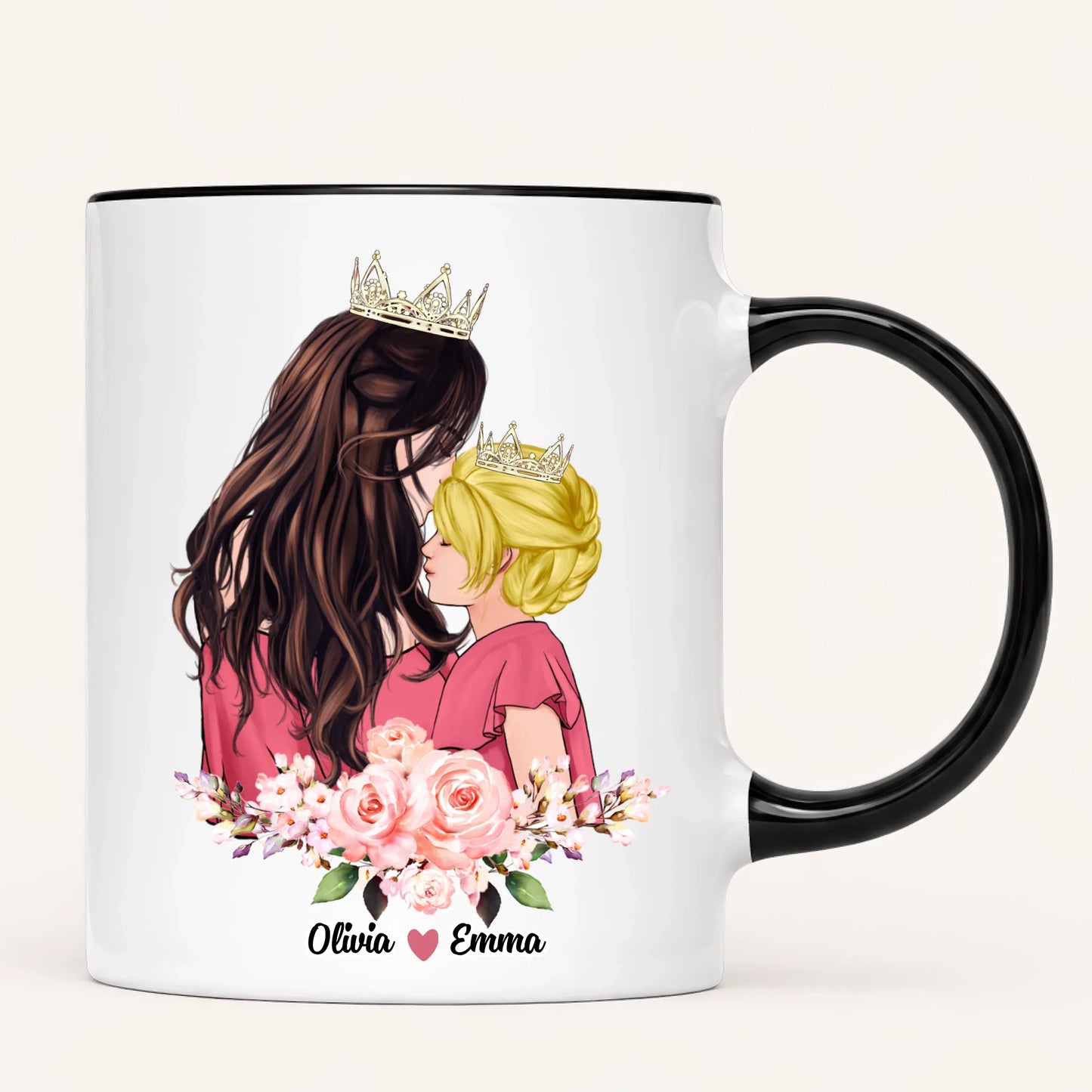 Personalised Mum Mug | Queen & Princess