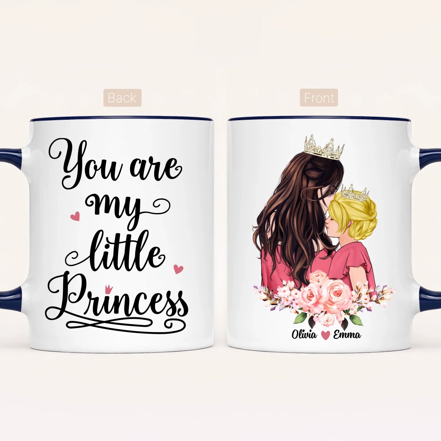 Personalised Mum Mug | Queen & Princess
