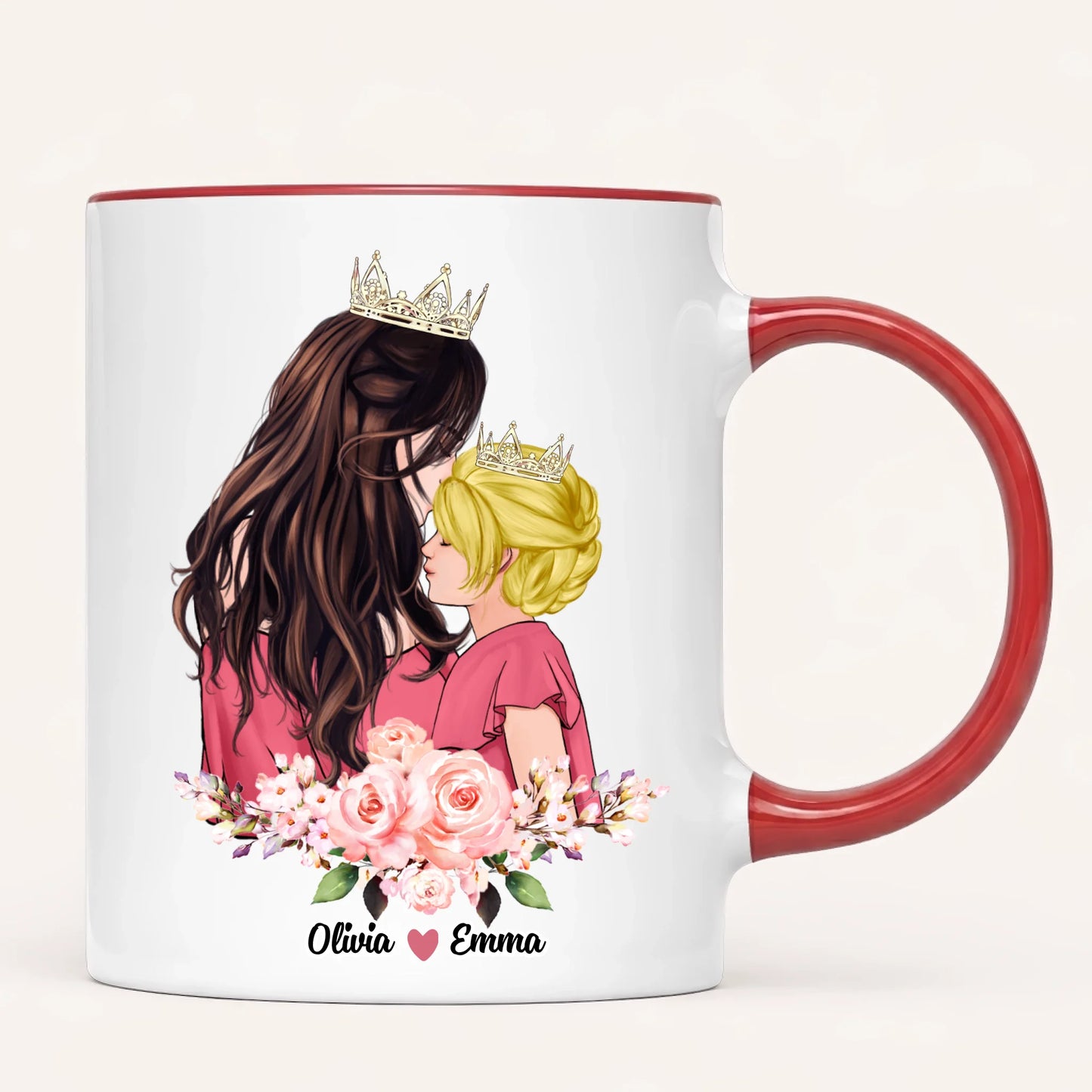 Personalised Mum Mug | Queen & Princess