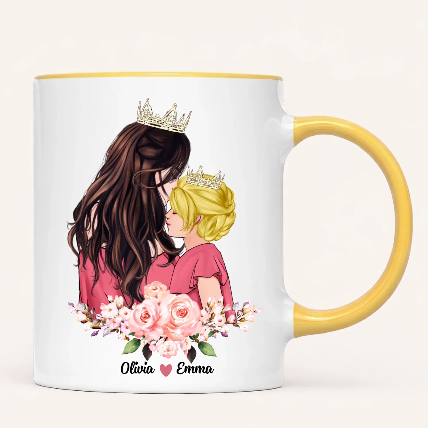 Personalised Mum Mug | Queen & Princess