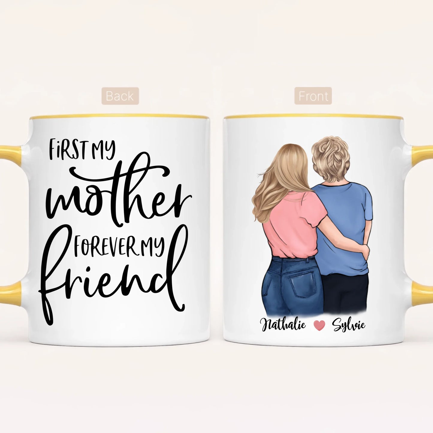 Personalised Mum Mug | First My Mother, Forever My Friend