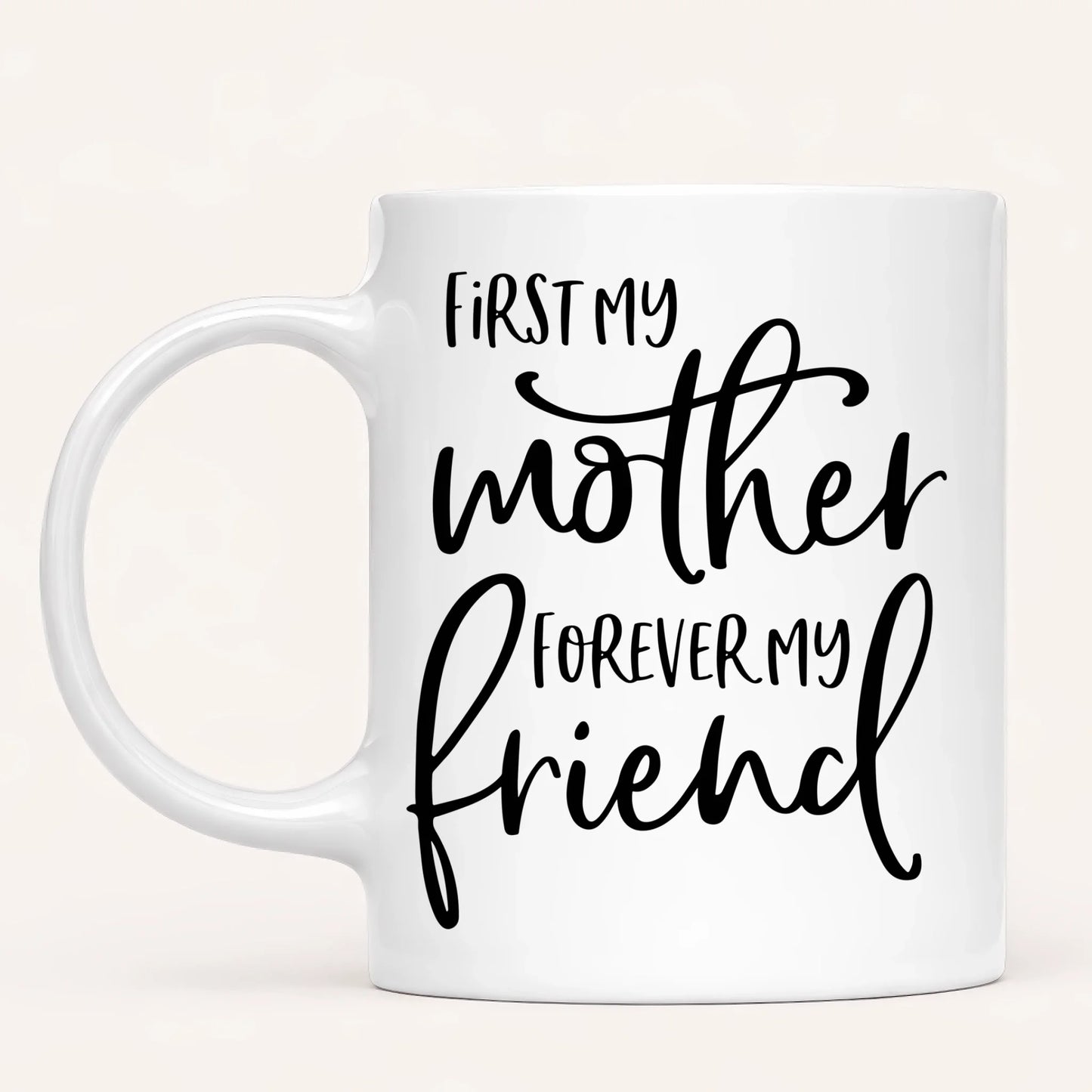 Personalised Mum Mug | First My Mother, Forever My Friend