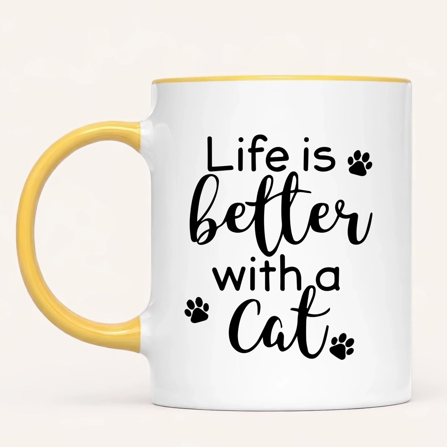 Personalised Cat Mug | Life Is Better with a cat