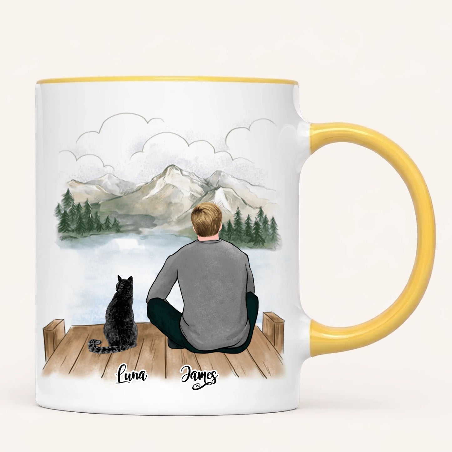 Personalised Cat Dad Mug | Up to 3