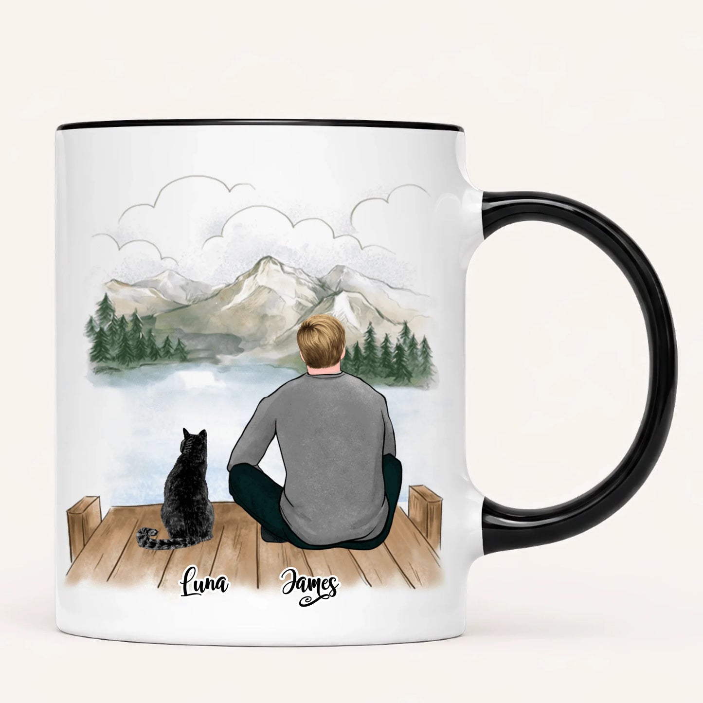 Personalised Cat Dad Mug | Up to 3