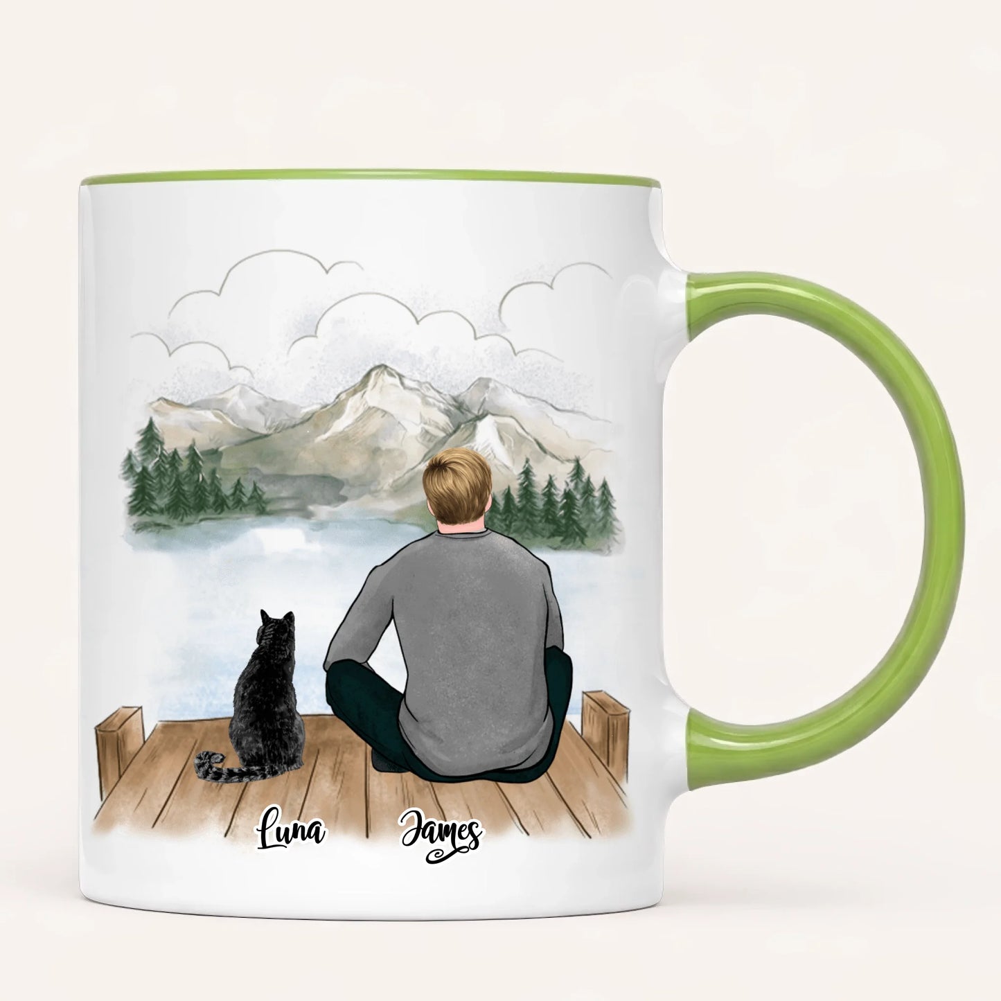 Personalised Cat Dad Mug | Up to 3