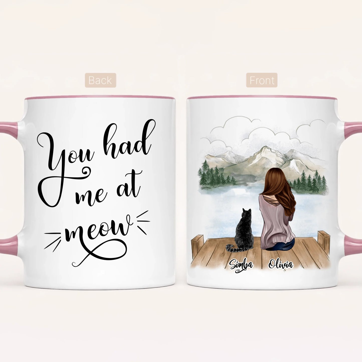 Personalised Cat Mum Mug | You Had Me at Meow