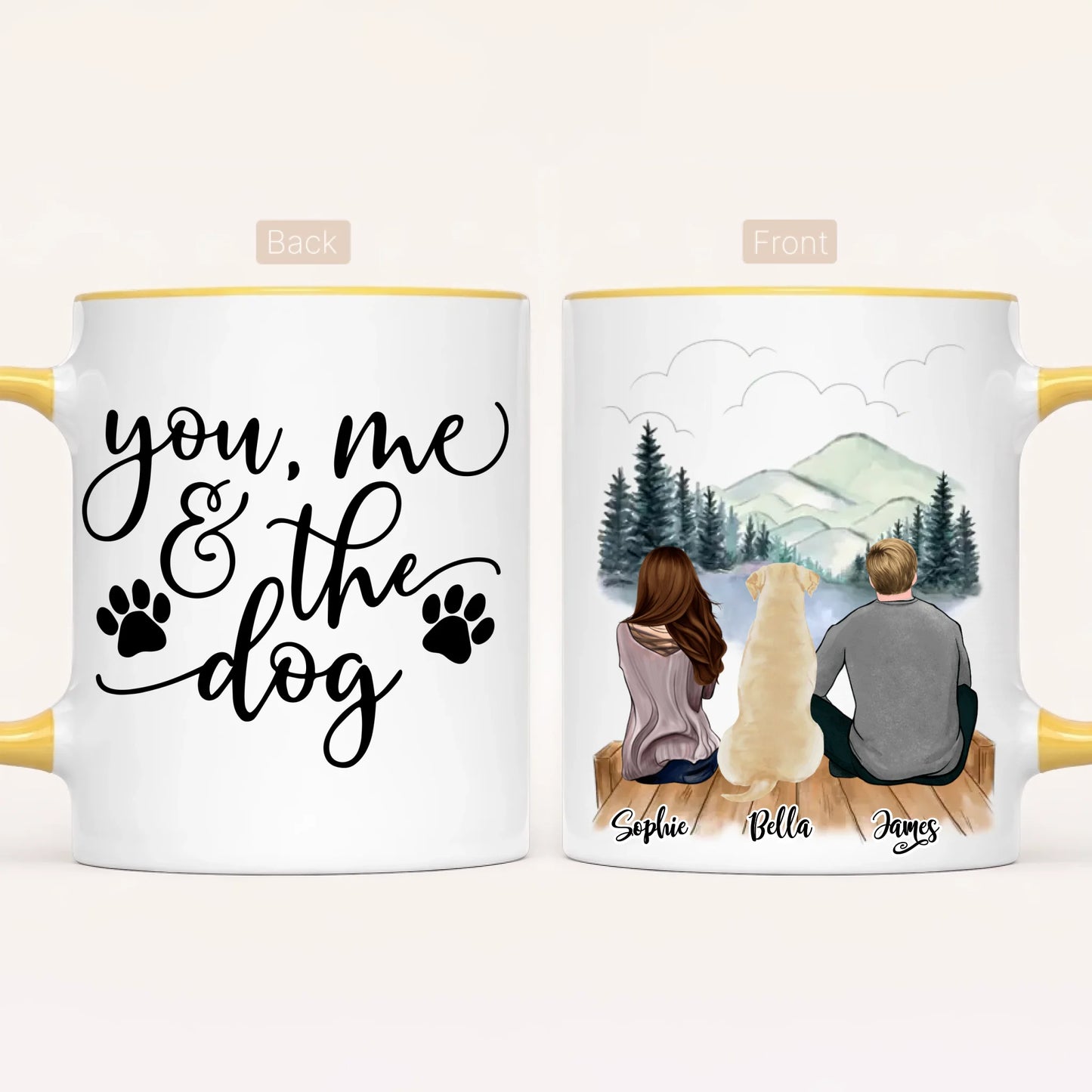 Personalised Dog Mug | You, Me & The Dog