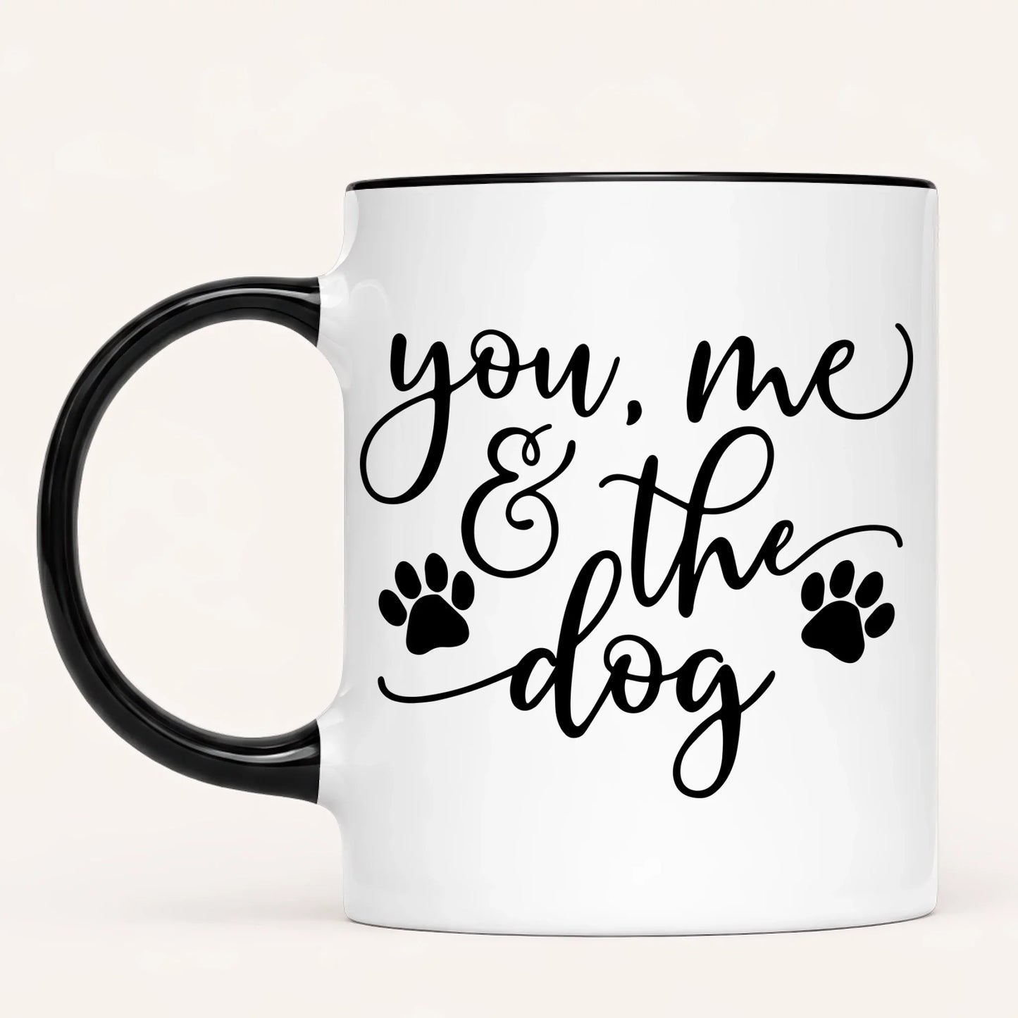 Personalised Dog Mug | You, Me & The Dog