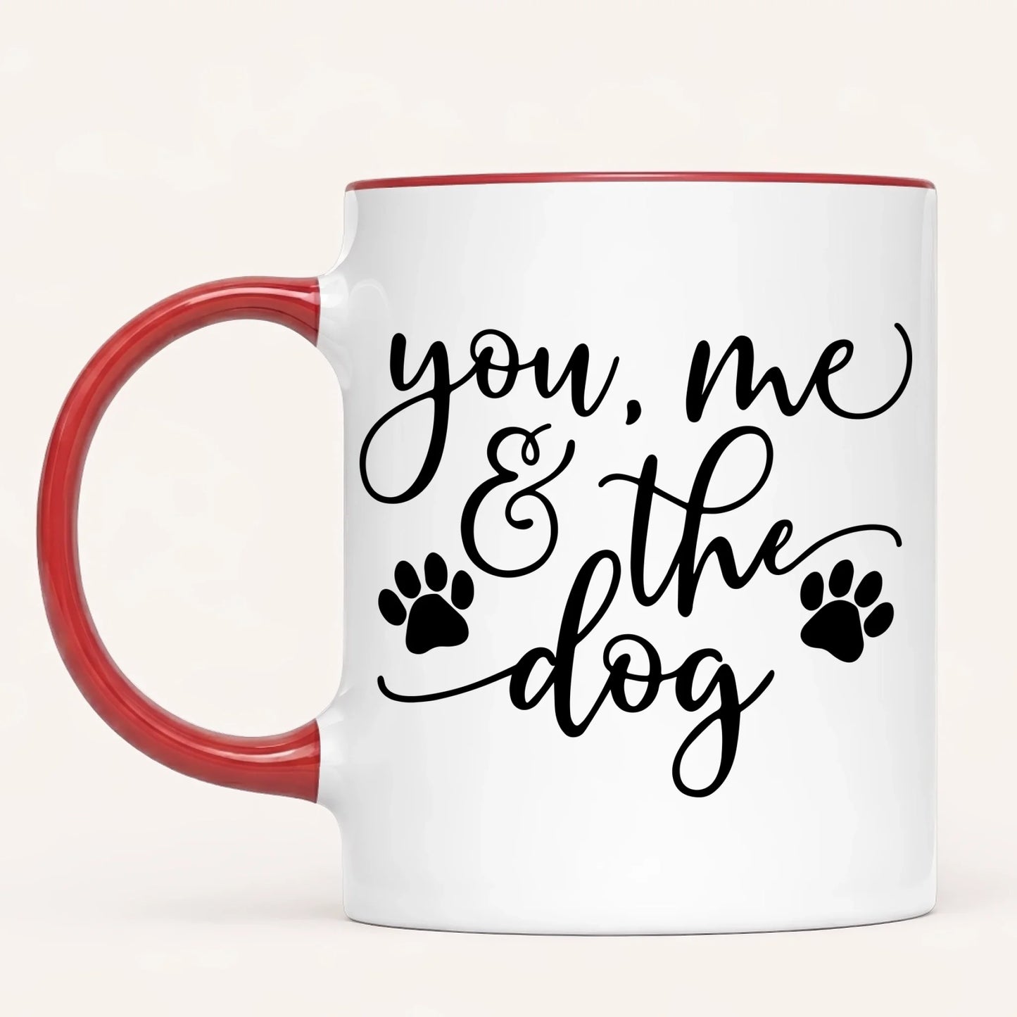 Personalised Dog Mug | You, Me & The Dog