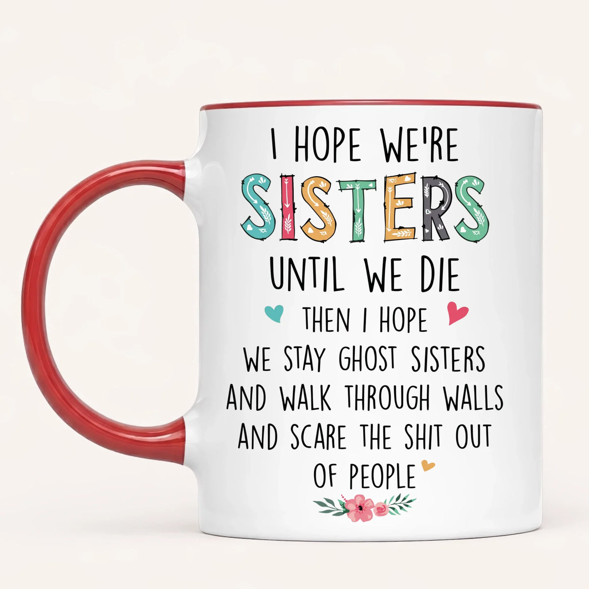 Personalised Sisters Mug | Cartoon Sisters | Up to 7