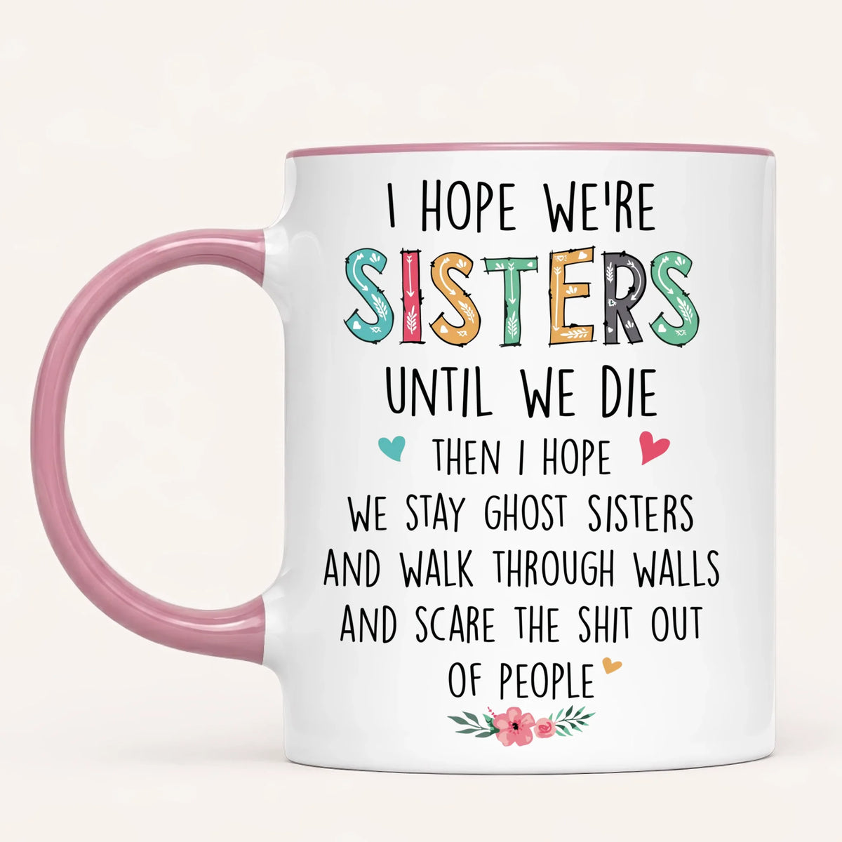 Personalised Sisters Mug | Cartoon Sisters | Up to 7