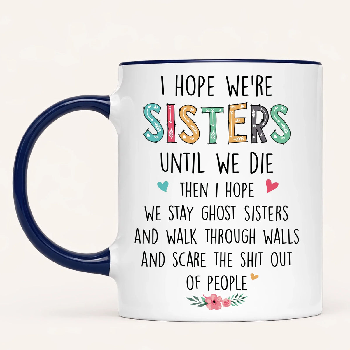 Personalised Sisters Mug | Cartoon Sisters | Up to 7